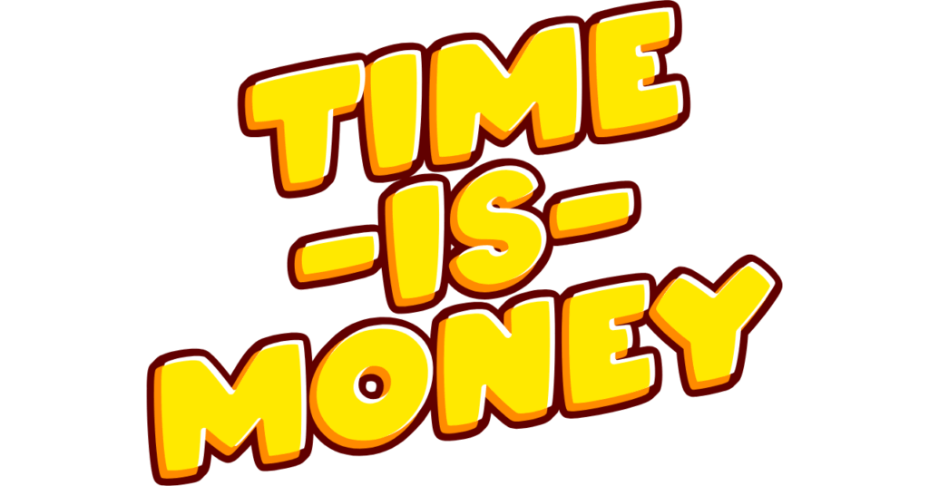 Time is moneyを示す画像